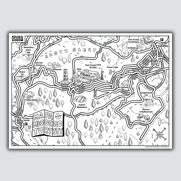 Mapa Młodego Turysty - Ślęża