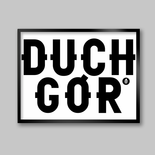 Plakat z czarnym napisem "Duch gór".png